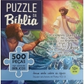 Puzzle da Bíblia: 500 peças com versículos Bíblicos - Jesus anda sobre as águas