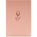 Bíblia Sagrada NAA Capa dura ilustrada flor rose tan e beiras brancas