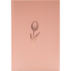 Bíblia Sagrada NAA Capa dura ilustrada flor rose tan e beiras brancas