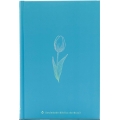 Bíblia Sagrada NAA Capa dura ilustrada flower azul e beiras brancas