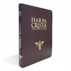 Harpa Cristã Semi Luxo Grande Marrom Harpa Cristã Semi Luxo Grande Marrom