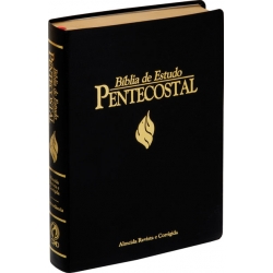 Bíblia de Estudo Pentecostal - Grande - Luxo- Preta
