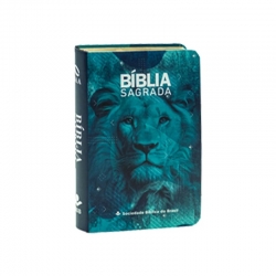 Bíblia Sagrada | Edição de Bolso| NAA | Capa Semiflexível Leão Azul Bíblia Sagrada | Edição de Bolso| NAA | Capa Semiflexível Leão Azul