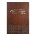 Bíblia de Estudo Aplicação Para Vida | ARC | Full Color | Capa PU Luxo Marrom