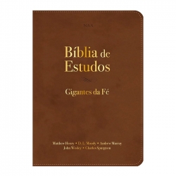 Bíblia de Estudos | NAA | Gigantes da Fé | Castanha Bíblia de Estudos | NAA | Gigantes da Fé | Castanha