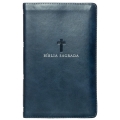 Bíblia Leitura Perfeita - NVI - letra grande - edição de luxo - capa couro-soft azul