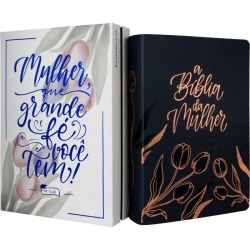 Bíblia da Mulher - Nova Edição - Letra Grande - Capa Azul Escuro
