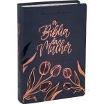 Bíblia da Mulher - Nova Edição  - Capa Azul Escuro (ARC)