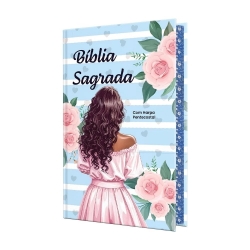 Bíblia RC Com Harpa Pentecostal - Letra Gigante - Capa Dura Azul