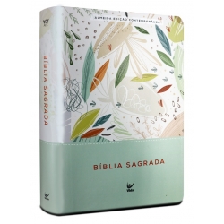 Bíblia AEC letra gigante – verde estampada