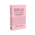 Bíblia Campo de Batalha da Mente - NVI - versão amplificada - capa luxo rosa