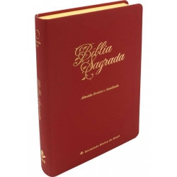 Biblia Sagrada (ARA) Letra Gigante - Linha Ouro Vermelha