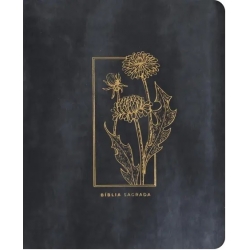 Bíblia Mulheres NVT - Uma Coluna Floral Grafite