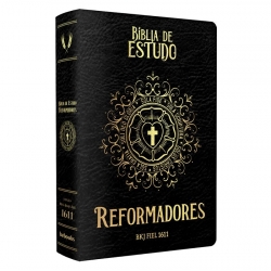 Bíblia de Estudo dos Reformadores - King James 1611 - capa preta