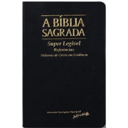 Bíblia ACF Super Legível - Capa Pu Luxo Preta