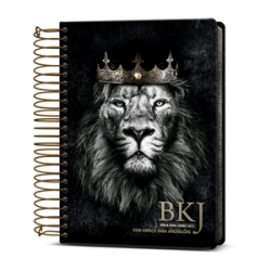 Bíblia King James 1611 Com Espaço Para Anotações Leão Rei Dos Reis