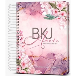 Bíblia King James 1611 Anote  Purple Flower