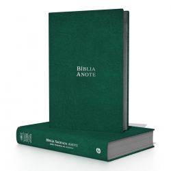 Bíblia RC Anote Letra Grande luxo verde