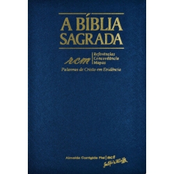 Bíblia ACF rcm Grande - Capa Luxo Azul