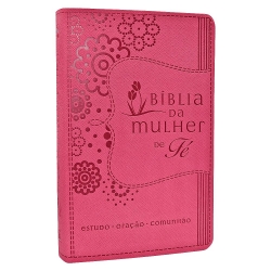 Bíblia da Mulher de Fé - NVI - Pink