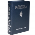 Bíblia de Estudo Pentecostal - Grande - Luxo- Azul