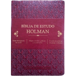 Bíblia De Estudo Holman - Vinho