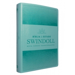 Bíblia de estudo Swindoll - Aqua
