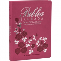 Bíblia Sagrada Letra Extragigante Rosas Bíblia Sagrada Letra Extragigante Rosas
