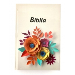 Bíblia Sagrada ARC Letra Maior - Flores Cinzenta Bíblia Sagrada ARC Letra Maior - Flores Cinzenta
