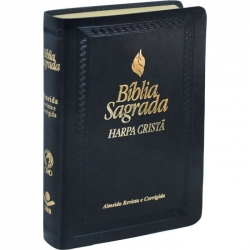 BÍBLIA | C/ HARPA CRISTÃ | LETRA MAIOR | PRETA