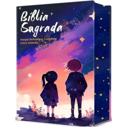 Bíblia Sagrada Infantil RC Letra Grande - Céu Estrelado