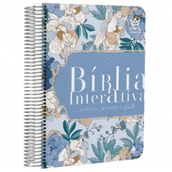 Bíblia de Estudo Interativa | KJC | Letra Normal | Capa Dura Espiral Graça
