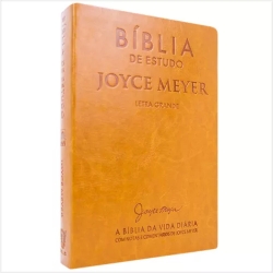 Bíblia De Estudo Joyce Meyer Letra Grande Mostarda