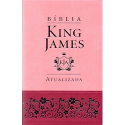 Bíblia King James Slim Rosa Claro e Pink