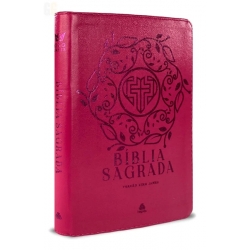 Bíblia Sagrada com Zíper | King James | Rosa