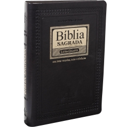 Bíblia | Preto | Letras a Vermelho | Letra Gigante