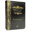 Bíblia de Estudo Matthew Henry  ARC Capa Preta Luxo