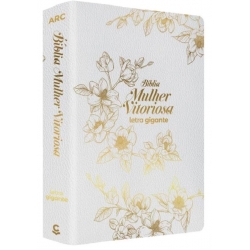 Bíblia da Mulher Vitoriosa | Letra Gigante | ARC | Branca