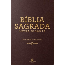 Bíblia NVI Couro Soft Marrom Letra Gigante Leitura Perfeita Bíblia NVI Couro Soft Marrom Letra Gigante Leitura Perfeita
