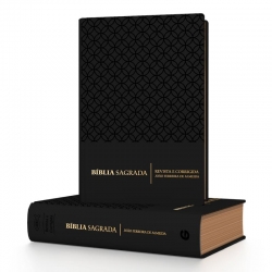 BIBLIA RC COMPACTA LETRA NORMAL LUXO PRETA