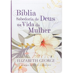 Bíblia - Sabedoria de Deus na Vida da Mulher - Capa flexível - floral