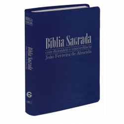 Bíblia Sagrada Gigante Dicionário e Concordância - Azul