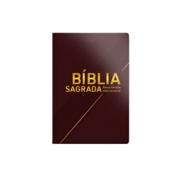Bíblia Nvi Letra Grande - Luxo Vinho