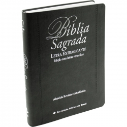 Bíblia Sagrada Letra Extragigante - cinza PJV