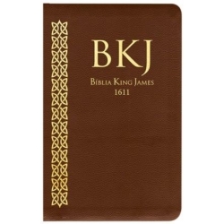 Bíblia King James Fiel 1611 Ultra Fina - Marrom 