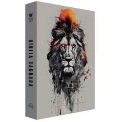 Bíblia King James BKJ - Leão Laranja - Borda Pintada Compacta Bíblia King James BKJ - Leão Laranja - Borda Pintada Compacta