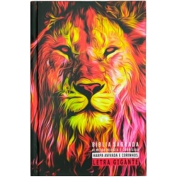 Biblia Gigante Capa Dura Arc Com Harpa - Leao Fogo