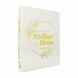 Bíblia De Estudo Da Mulher De Deus | Letra Grande | Harpa Branca