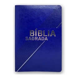Bíblia Nvi Letra Grande - Luxo Azul