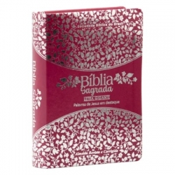 Bíblia Sagrada | ARC | Letra Gigante | Pink Prata